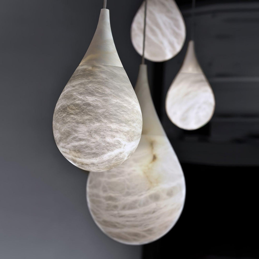 Mid Century Alabaster Prague Pendant Light | Kitchen Island Hanging | Vinlighting | Vinlighting