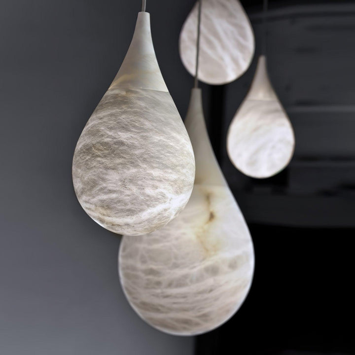 Mid Century Alabaster Prague Pendant Light | Kitchen Island Hanging | Vinlighting | Vinlighting