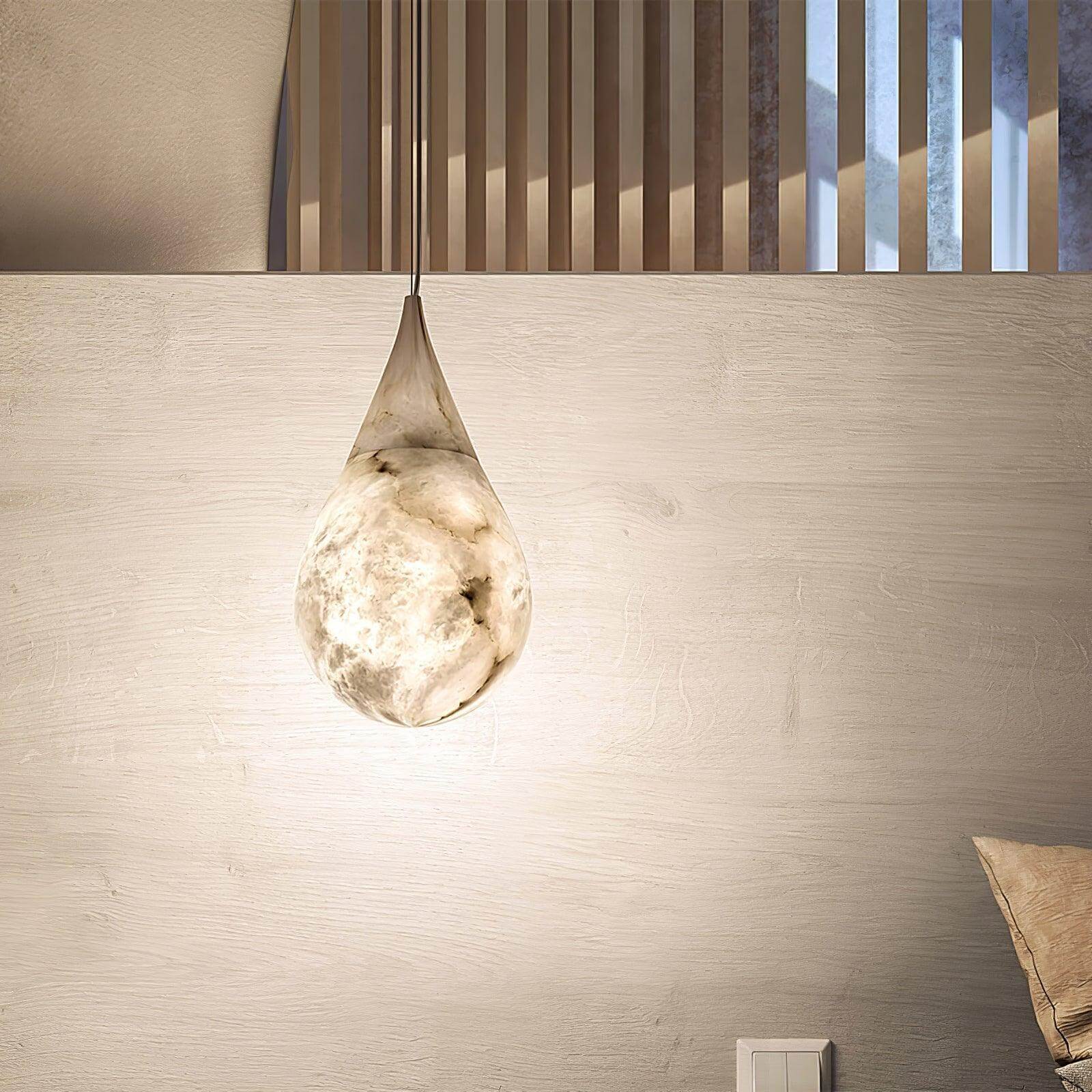 Mid Century Alabaster Prague Pendant Light | Kitchen Island