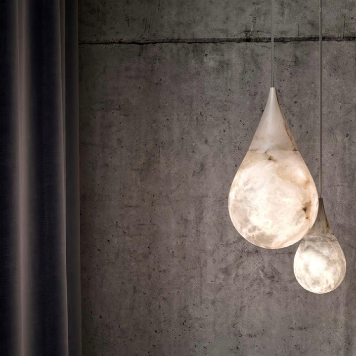 Mid Century Alabaster Prague Pendant Light | Kitchen Island Hanging | Vinlighting | Vinlighting