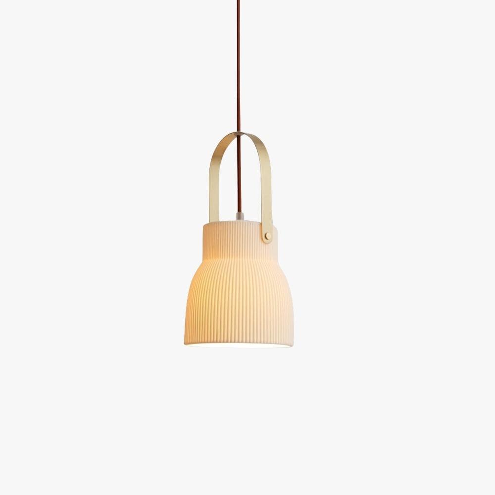 Mid Century Ceramic Pendant Light - Small Hanging Lamp for Bathroom | Vinlighting | Vinlighting