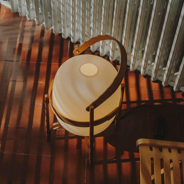 Mid Century Modern Portable Lantern Glass Table Lamp | Vinlighting | Vinlighting