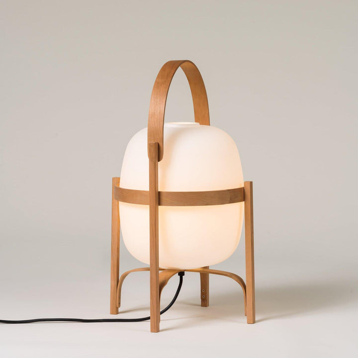 Mid Century Modern Portable Lantern Glass Table Lamp | Vinlighting | Vinlighting