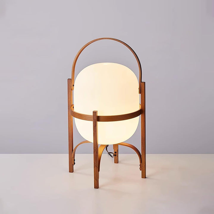 Mid Century Modern Portable Lantern Glass Table Lamp | Vinlighting | Vinlighting