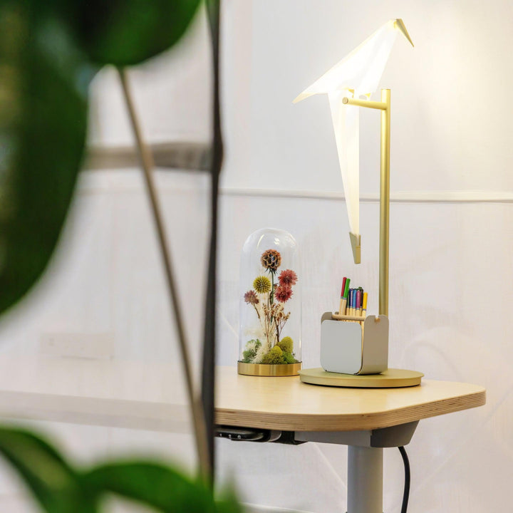 Mid Century Modern Table Lamps - White Paper Crane | Vinlighting | Vinlighting | Vinlighting