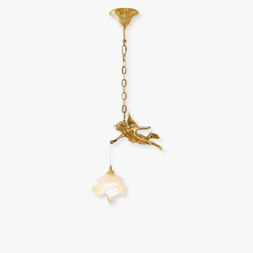 Mid Century Vintage Angel Pendant Light - Copper Hanging for Bathroom | Vinlighting | Vinlighting