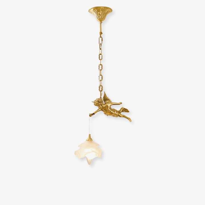 Mid Century Vintage Angel Pendant Light - Copper Hanging for Bathroom | Vinlighting | Vinlighting