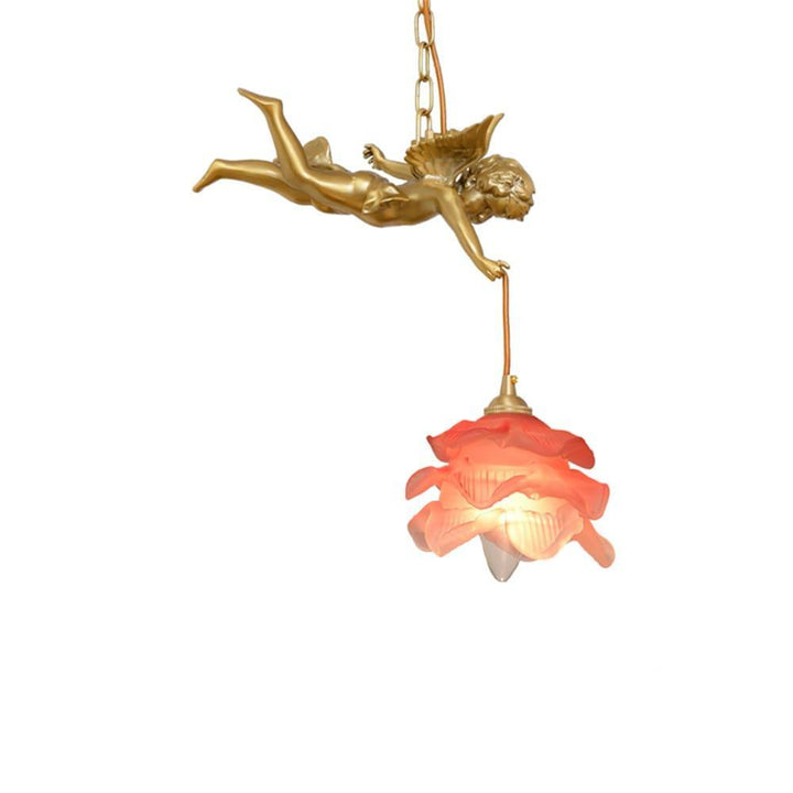 Mid Century Vintage Angel Pendant Light - Copper Hanging for Bathroom | Vinlighting | Vinlighting