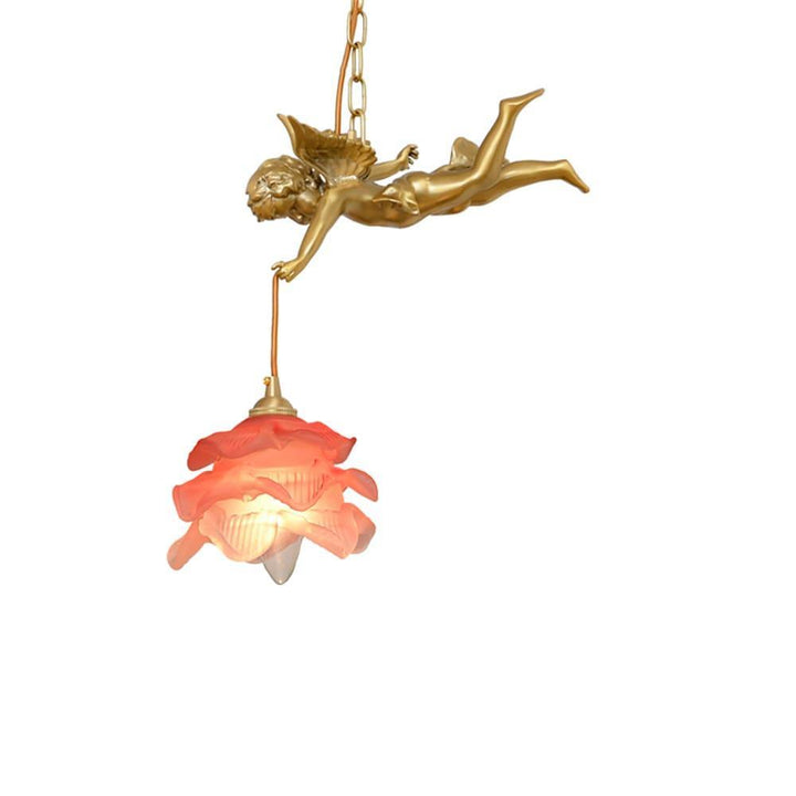 Mid Century Vintage Angel Pendant Light - Copper Hanging for Bathroom | Vinlighting | Vinlighting