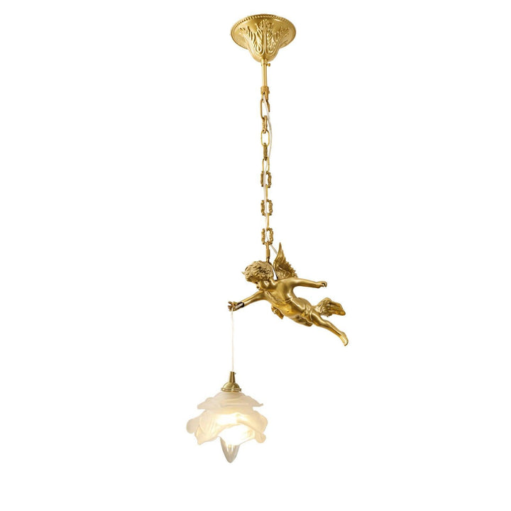 Mid Century Vintage Angel Pendant Light - Copper Hanging for Bathroom | Vinlighting | Vinlighting