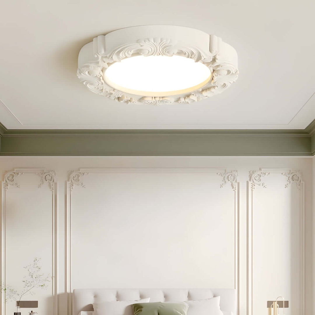 Milorra Ceiling Light – French Luxury Resin Bedroom Lamp