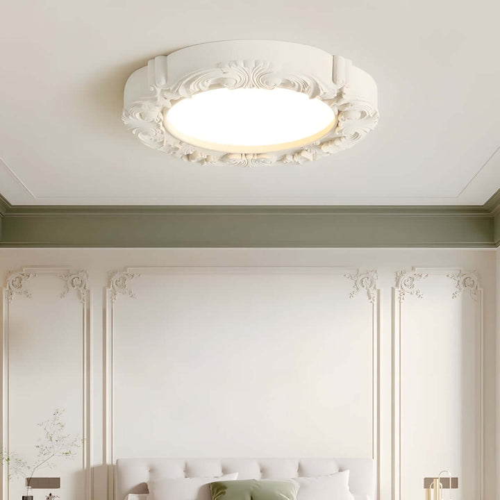 Milorra Ceiling Light – French Luxury Resin Bedroom Lamp