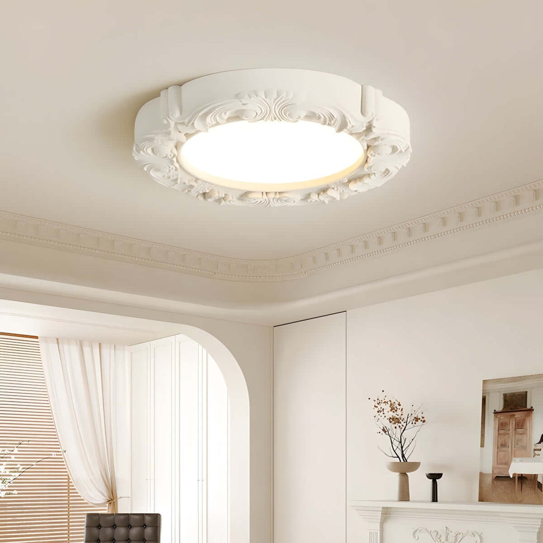 Milorra Ceiling Light – French Luxury Resin Bedroom Lamp