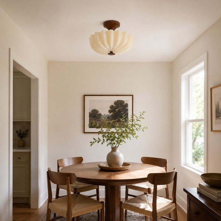 Mirelle Ceiling Lamp - Vintage Creamy Glass Ceiling Lights | Vinlighting