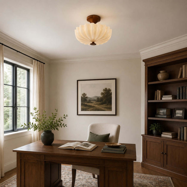Mirelle Ceiling Lamp - Vintage Creamy Glass Ceiling Lights | Vinlighting