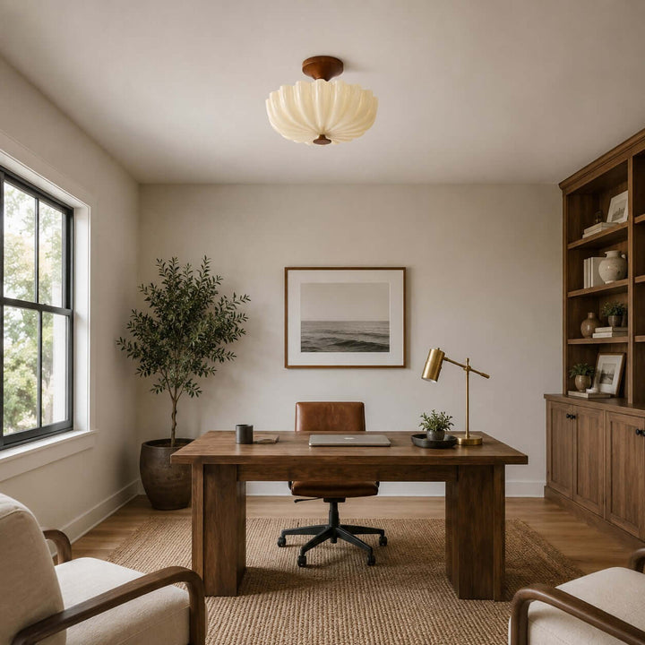 Mirelle Ceiling Lamp - Vintage Creamy Glass Ceiling Lights | Vinlighting