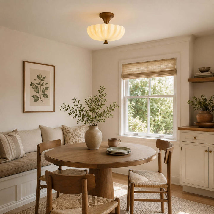 Mirelle Ceiling Lamp - Vintage Creamy Glass Ceiling Lights | Vinlighting