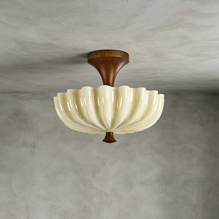 Mirelle Ceiling Lamp - Vintage Creamy Glass Ceiling Lights | Vinlighting