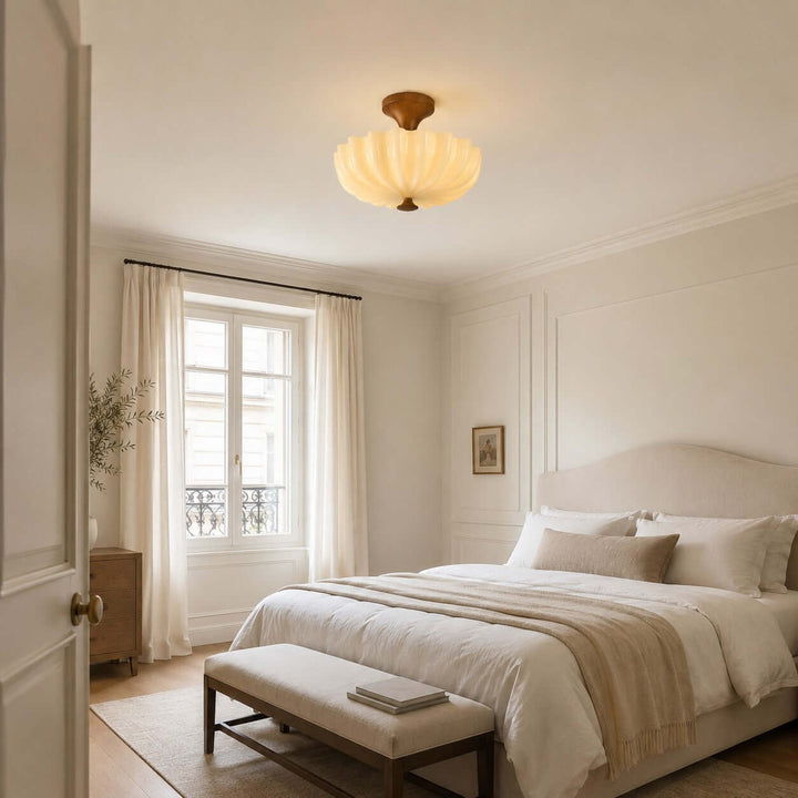Mirelle Ceiling Lamp - Vintage Creamy Glass Ceiling Lights | Vinlighting