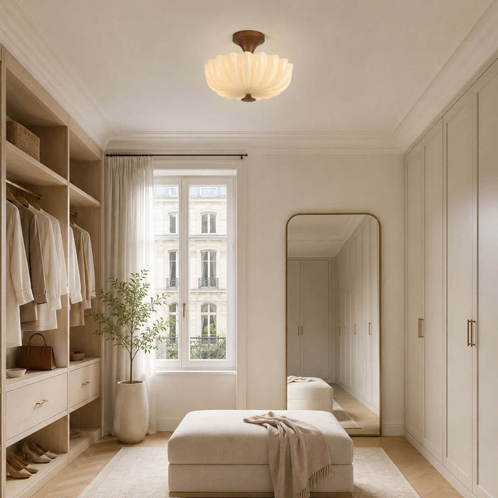 Mirelle Ceiling Lamp - Vintage Creamy Glass Ceiling Lights | Vinlighting