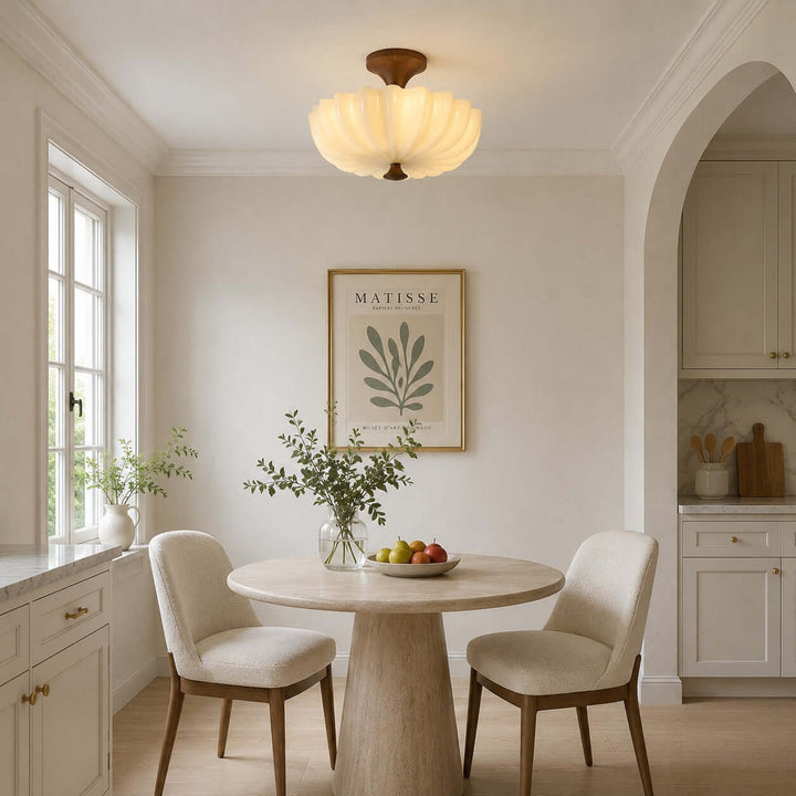 Mirelle Ceiling Lamp - Vintage Creamy Glass Ceiling Lights | Vinlighting