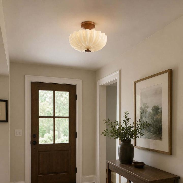 Mirelle Ceiling Lamp - Vintage Creamy Glass Ceiling Lights | Vinlighting