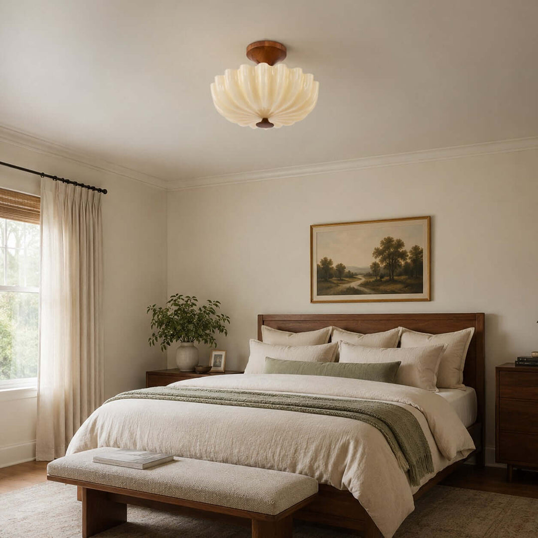 Mirelle Ceiling Lamp - Vintage Creamy Glass Ceiling Lights | Vinlighting