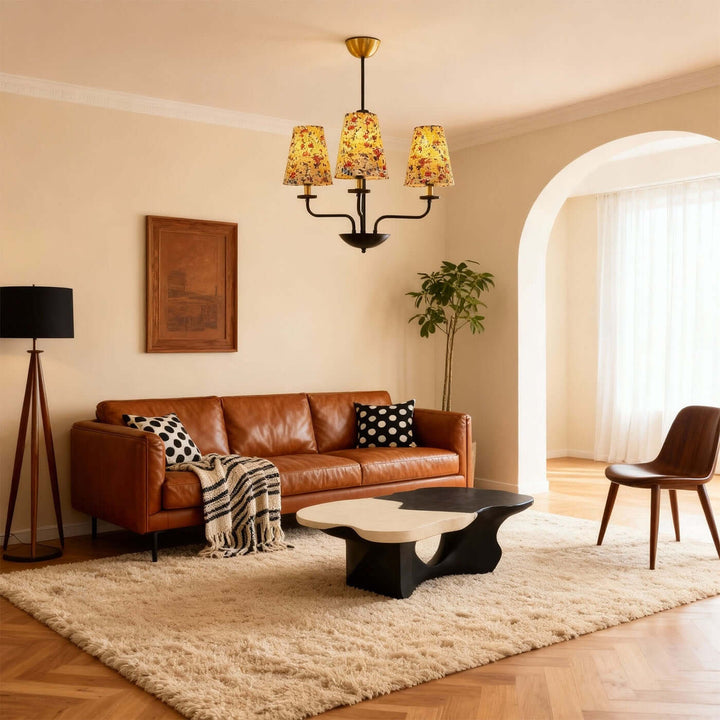 Mirelo Chandelier – French Retro Floral Ambient Light