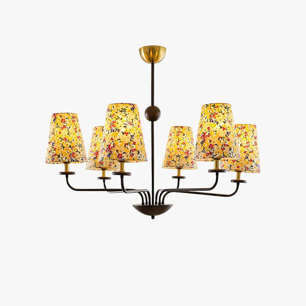 Mirelo Chandelier – French Retro Floral Ambient Light