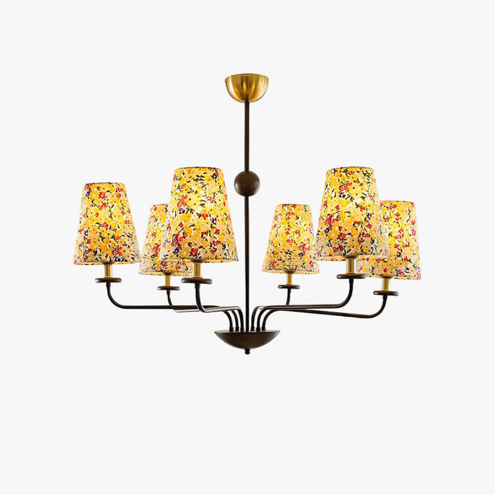 Mirelo Chandelier – French Retro Floral Ambient Light