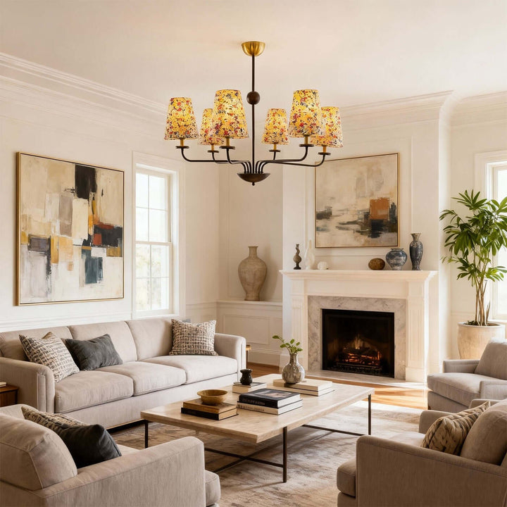 Mirelo Chandelier – French Retro Floral Ambient Light