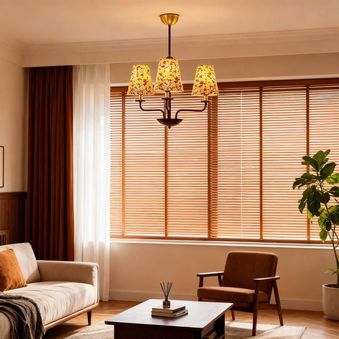 Mirelo Chandelier – French Retro Floral Ambient Light