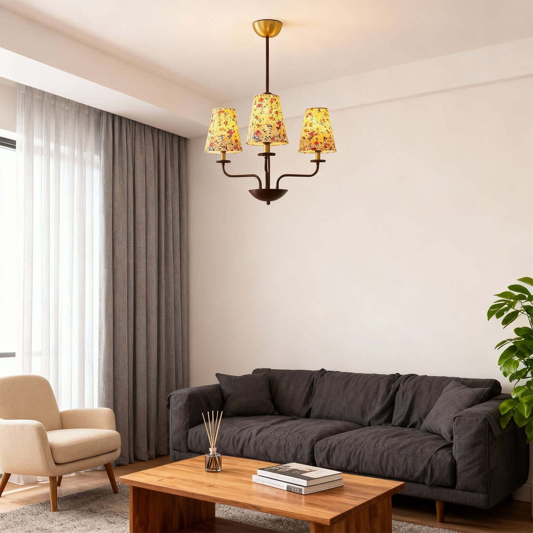 Mirelo Chandelier – French Retro Floral Ambient Light