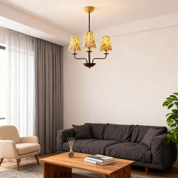 Mirelo Chandelier – French Retro Floral Ambient Light