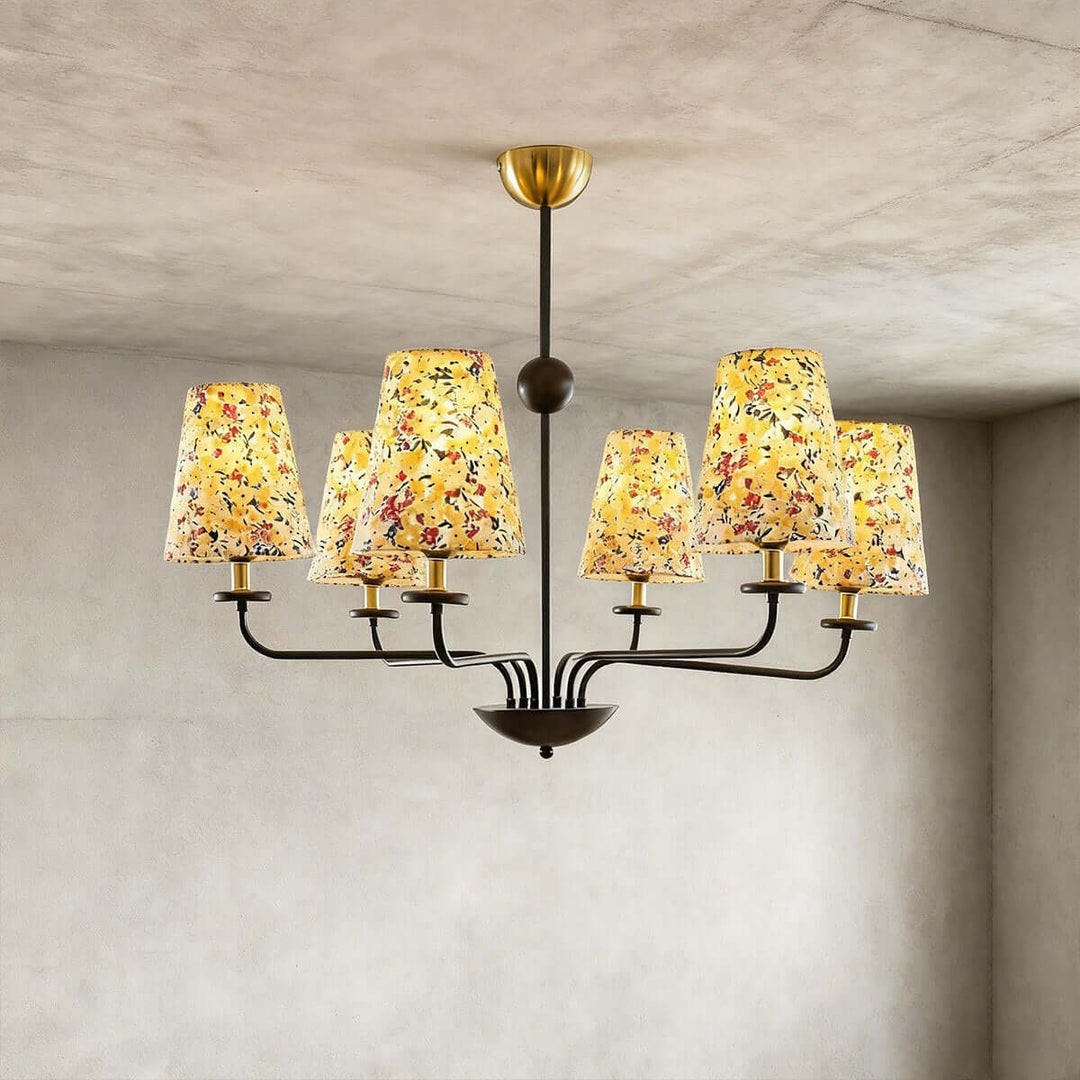 Mirelo Chandelier – French Retro Floral Ambient Light