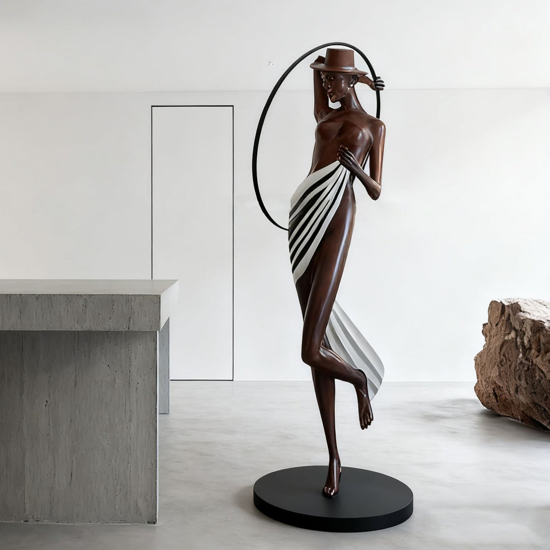 Mireva Sculptural Floor Lamp – Decorative Art Deco Floor Lamp
