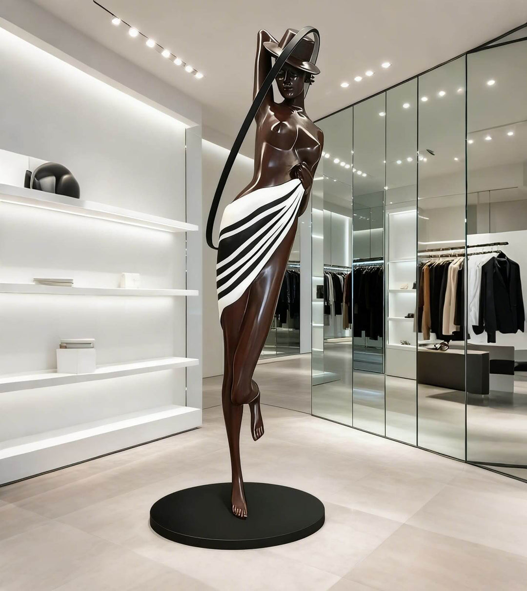 Mireva Sculptural Floor Lamp – Decorative Art Deco Floor Lamp