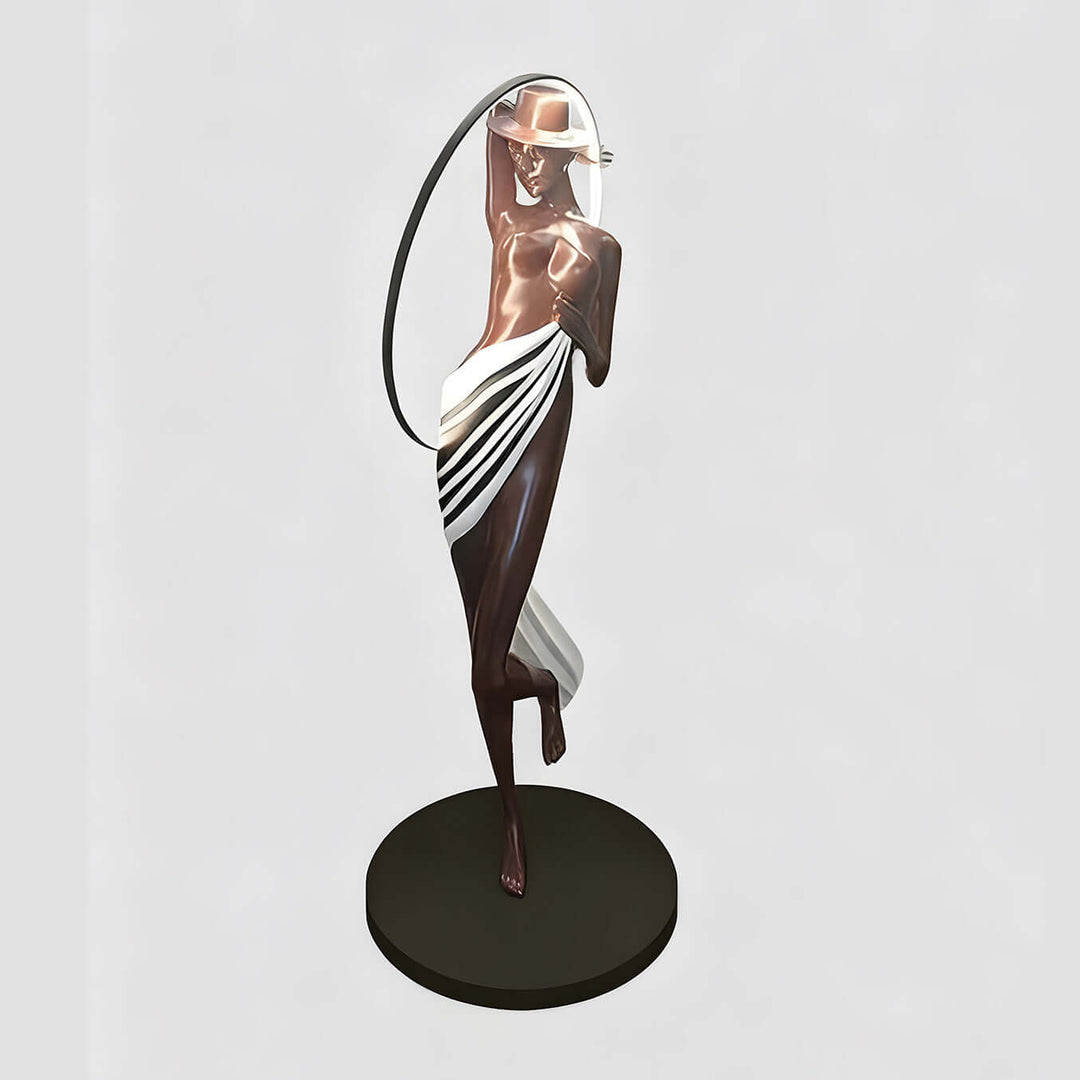 Mireva Sculptural Floor Lamp – Decorative Art Deco Floor Lamp