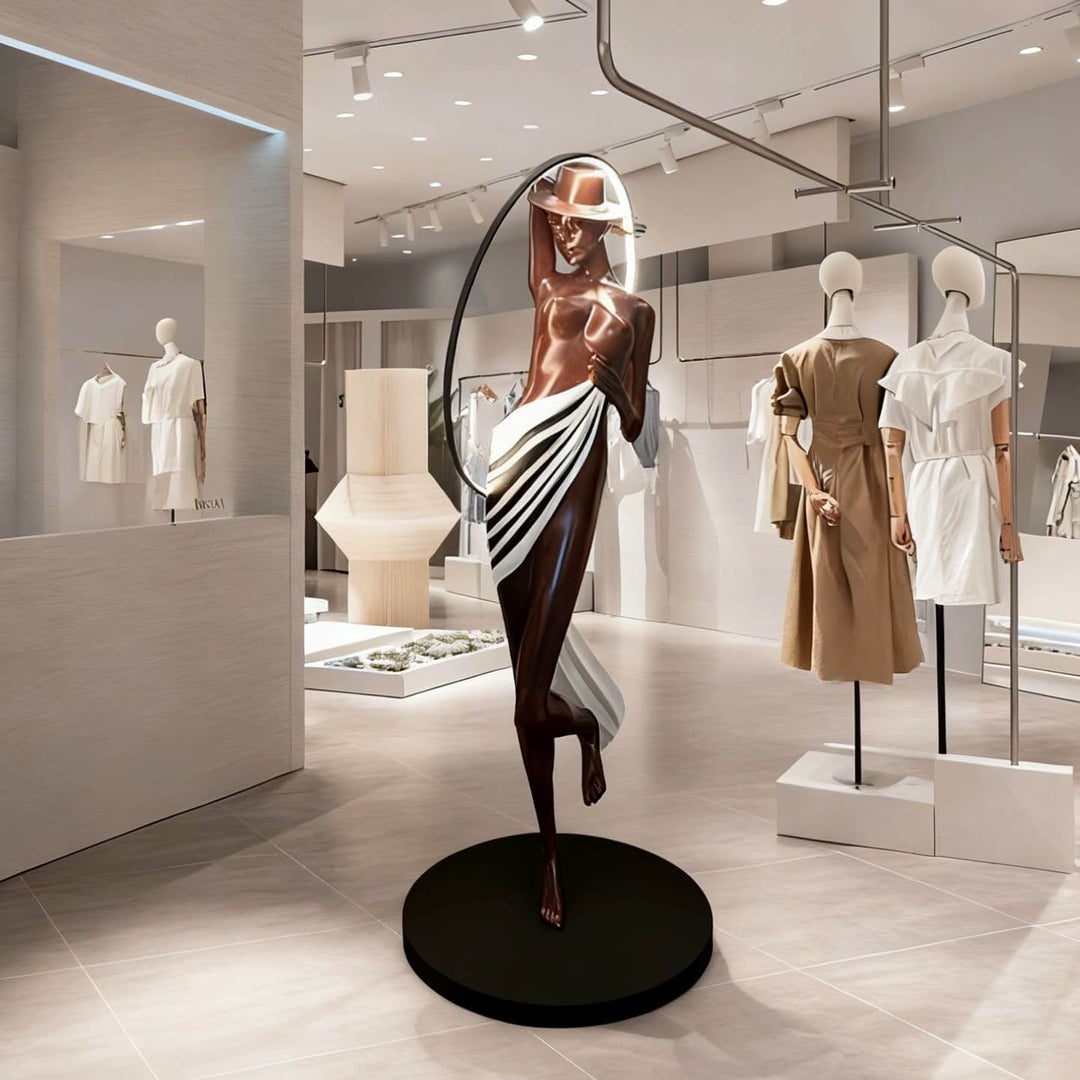 Mireva Sculptural Floor Lamp – Decorative Art Deco Floor Lamp