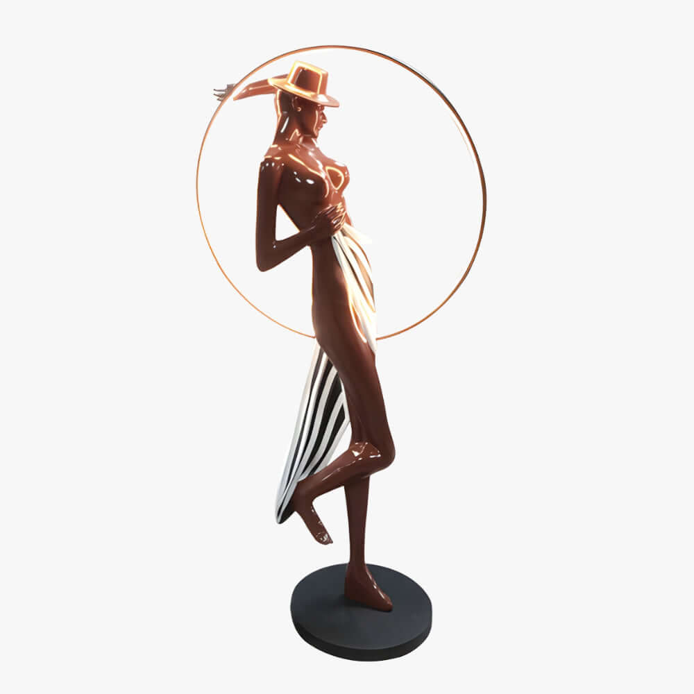 Mireva Sculptural Floor Lamp – Decorative Art Deco Floor Lamp