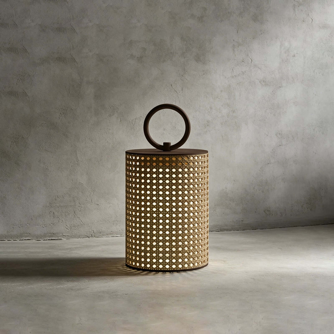Mivora Outdoor Floor Lamp - Woven Outdoor Lawn Lamp