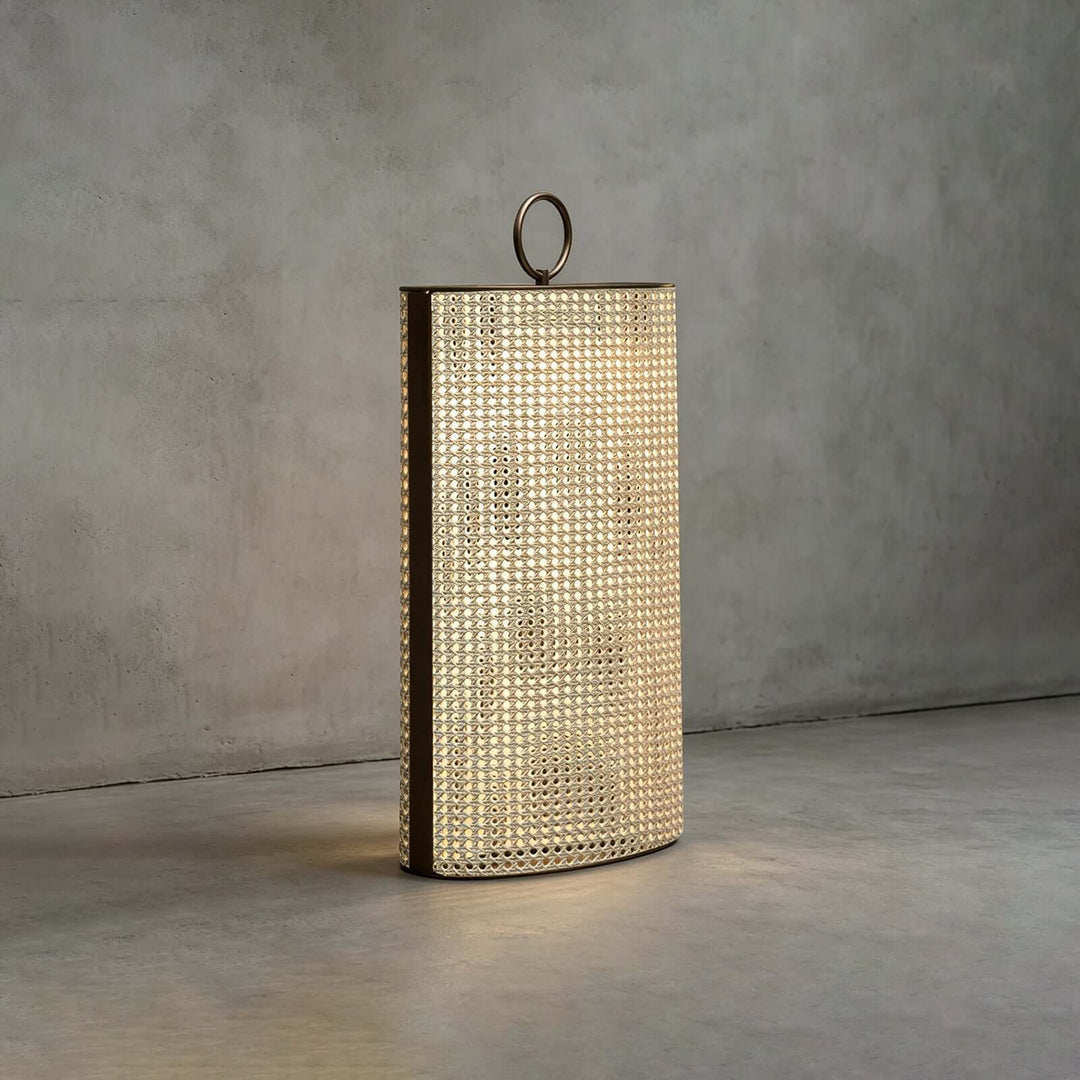 Mivora Outdoor Floor Lamp - Woven Outdoor Lawn Lamp