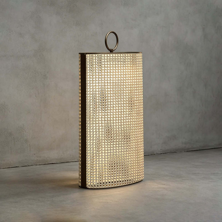 Mivora Outdoor Floor Lamp - Woven Outdoor Lawn Lamp