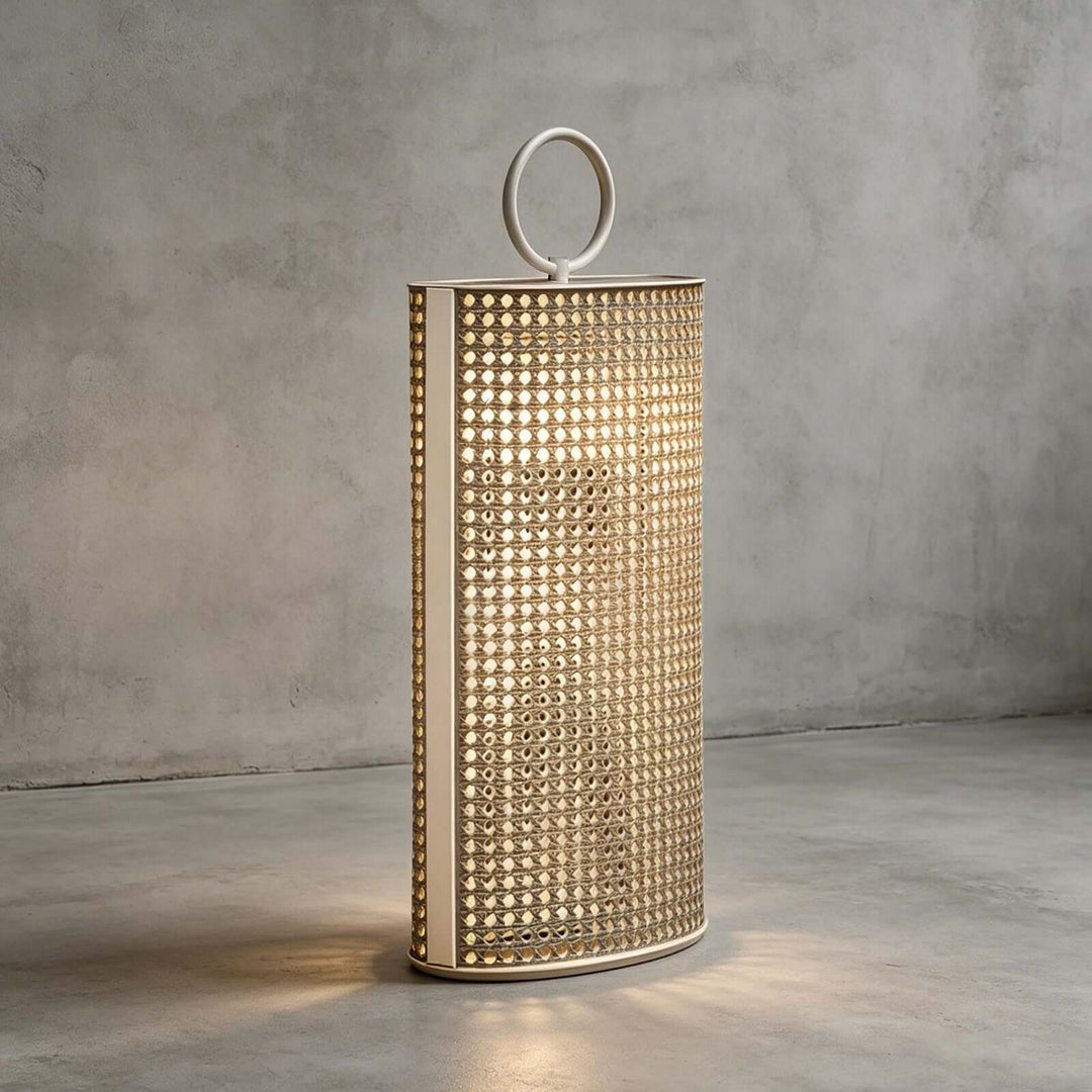 Mivora Outdoor Floor Lamp - Woven Outdoor Lawn Lamp