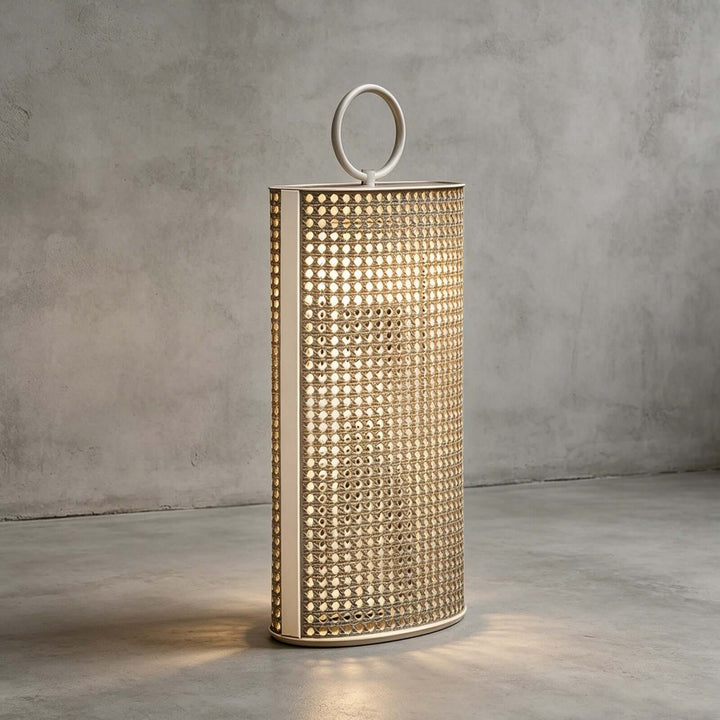 Mivora Outdoor Floor Lamp - Woven Outdoor Lawn Lamp