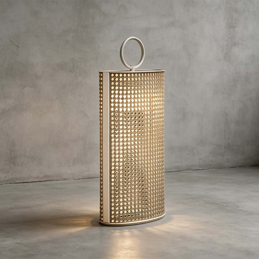 Mivora Outdoor Floor Lamp - Woven Outdoor Lawn Lamp