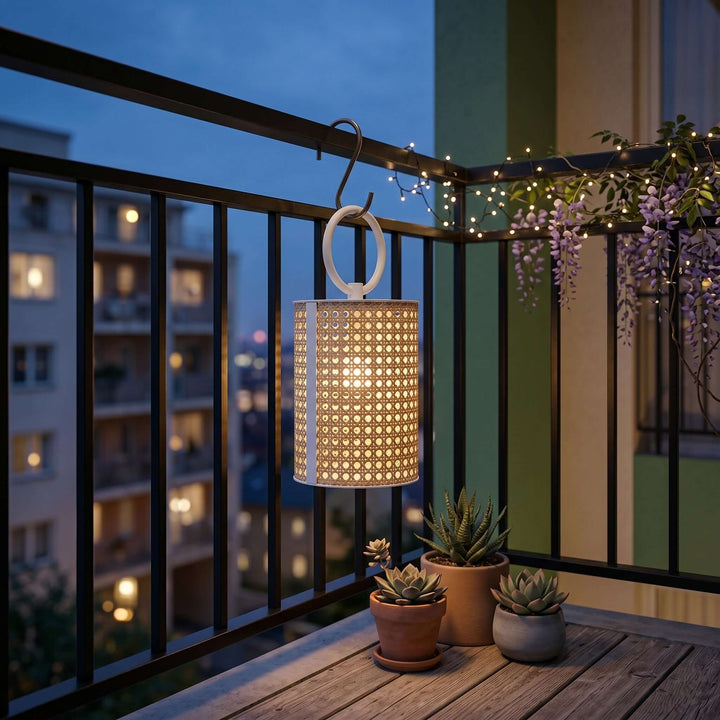 Mivora Outdoor Floor Lamp - Woven Outdoor Lawn Lamp