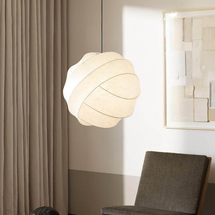 Modern Art Deco Globe Pendant Light - Turner Hanging Lamp in White | Vinlighting | Vinlighting