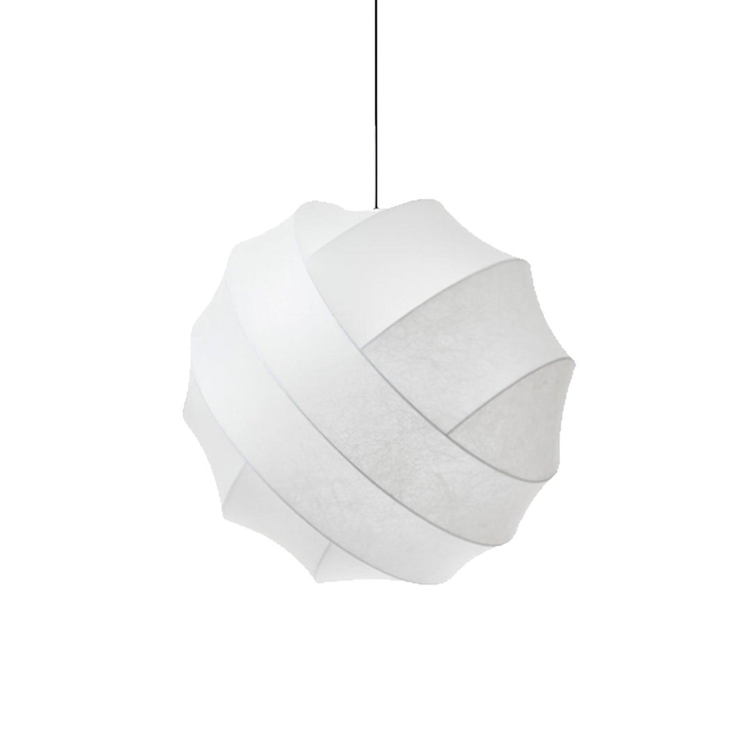 Modern Art Deco Globe Pendant Light - Turner Hanging Lamp in White | Vinlighting | Vinlighting