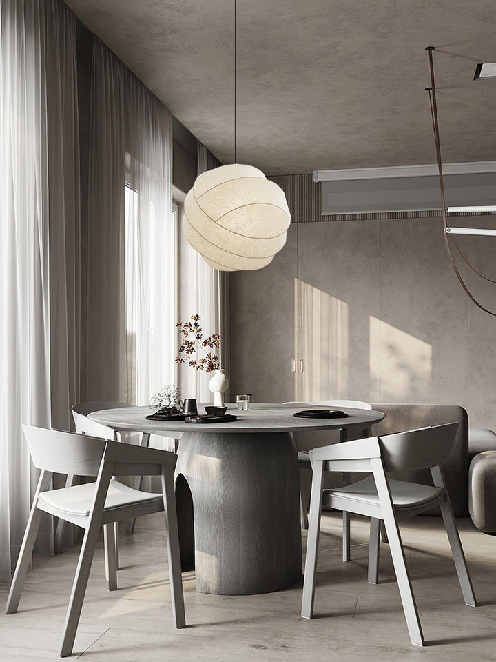 Modern Art Deco Globe Pendant Light - Turner Hanging Lamp in White | Vinlighting | Vinlighting